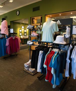 Golf shop interior